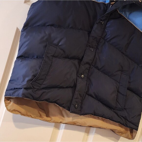 Ricco vintage down filled blue 2 tone zip up vest XL - Picture 3 of 7